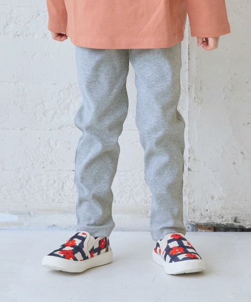 Life Support Products（ライフサポートプロダクツ）の「【プチプラ】のびっと無地パンツ（その他パンツ・キッズ・ブラック/ネイビー/ブルー/杢グレー/ブルー系その他/グリーン/イエロー/ピンク/レッド/カーキ・100/95/130/110/90/80/120）」の3枚目の写真