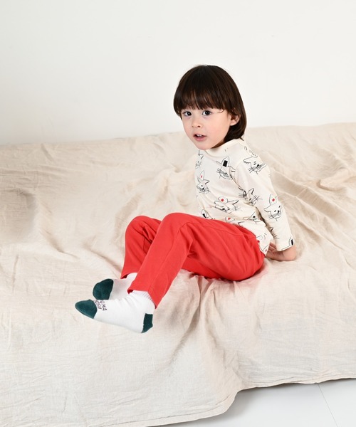 Life Support Products（ライフサポートプロダクツ）の「【プチプラ】のびっと無地パンツ（その他パンツ・キッズ・ブラック/ネイビー/ブルー/杢グレー/ブルー系その他/グリーン/イエロー/ピンク/レッド/カーキ・100/95/130/110/90/80/120）」の15枚目の写真