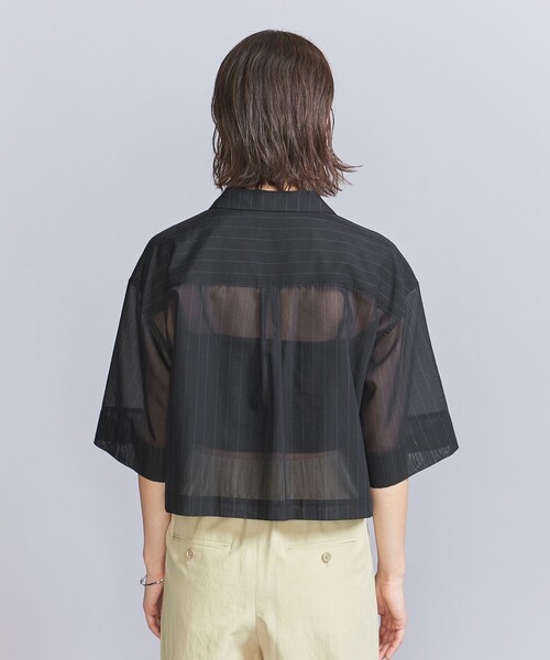 BEAUTY&YOUTH UNITED ARROWS(ビューティーアンドユースユナイテッドアローズ)の「ポリエステルコットン シアーストライプ シャツ -ウォッシャブル-(シャツ/ブラウス・レディース・ホワイト/ブラック/ナチュラル・FREE)」の16枚目の写真