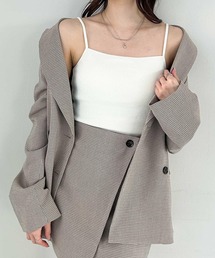 Heather | ロングカップ付きリブキャミ　322168(キャミソール)
