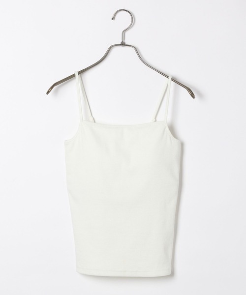 Heather（ヘザー）の「ロングカップ付きリブキャミ　322168（キャミソール・レディース・ブラック/オフホワイト・S/M）」の12枚目の写真