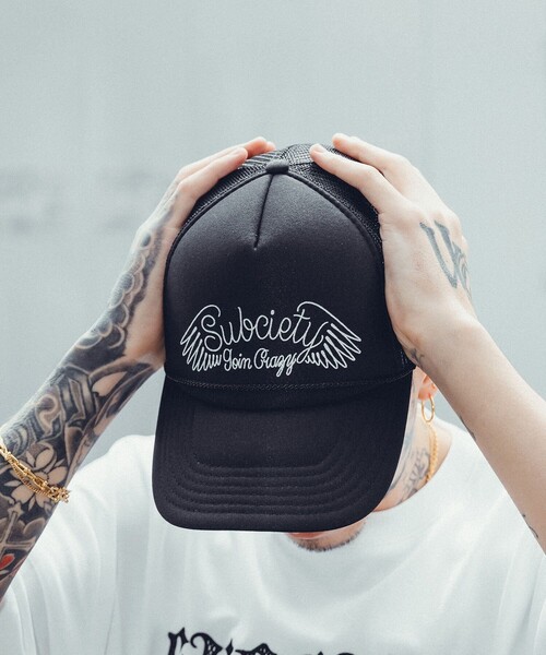 Subciety（サブサエティ）の「Goin' crazy mesh cap（キャップ・メンズ・ブルー/ブラック/ブラック×ホワイト/レッド/バーガンディー/ネイビー・FREE）」の20枚目の写真