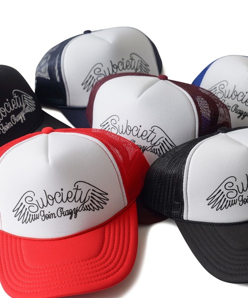 Subciety(サブサエティ)の「Goin' crazy mesh cap(キャップ・メンズ・ブルー/ブラック/ブラック×ホワイト/レッド/バーガンディー/ネイビー・FREE)」の16枚目の写真