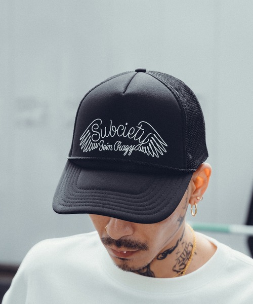 Subciety(サブサエティ)の「Goin' crazy mesh cap(キャップ・メンズ・ブルー/ブラック/ブラック×ホワイト/レッド/バーガンディー/ネイビー・FREE)」の14枚目の写真
