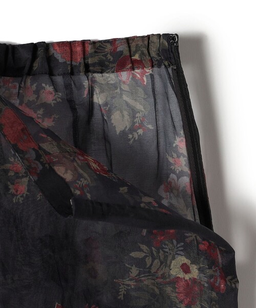 JANE SMITH FLOWER PRINT ORGANDY スカート plage｜JANE SMITH/ジェーンスミス FLOWER PRINT ORGANDY