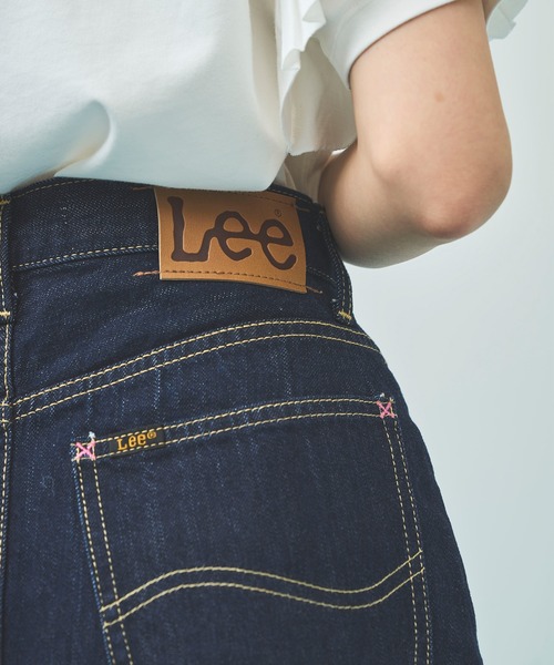 31 Sons de mode（トランテアン　ソン　ドゥ　モード）の「【Leeコラボ】台形デニムミニスカート（デニムスカート・レディース・インディゴブルー/サックスブルー・38/36）」の20枚目の写真