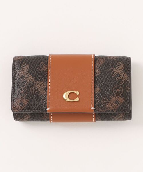 新品 COACH コーチ 6リング キーケース ホース アンド キャリッジ エッセンシャル 6 リング キー ケース・ホース アンド キャリッジ