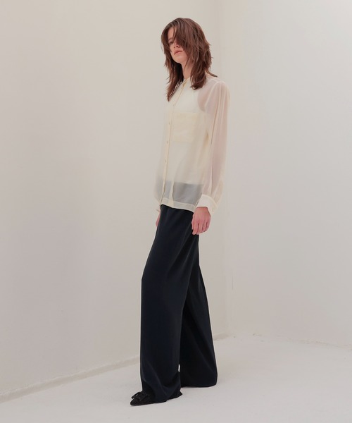 DRESSLAVE（ドレスレイブ）の「soft bubble sheer shirt(ソフトシアーバブルシャツ)（シャツ/ブラウス・レディース・グレー/ホワイト・38）」の10枚目の写真