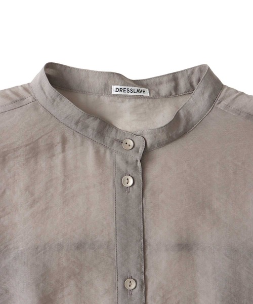 DRESSLAVE（ドレスレイブ）の「soft bubble sheer shirt(ソフトシアーバブルシャツ)（シャツ/ブラウス・レディース・グレー/ホワイト・38）」の15枚目の写真