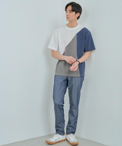 セール】アムンゼン異素材切替半袖Tシャツ（Tシャツ/カットソー