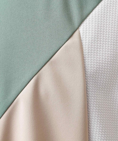 THE SHOP TK （ザ ショップ ティーケー ）の「アムンゼン異素材切替半袖Tシャツ（Tシャツ/カットソー・メンズ・ホワイト系7/グリーン系5/ホワイト系8/ネイビー系4・02/03/04）」の15枚目の写真