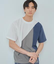 アムンゼン異素材切替半袖Tシャツ
