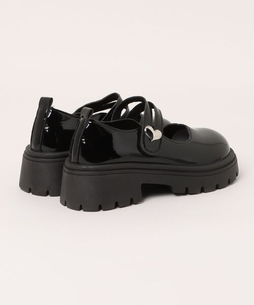 WEGO（ウィゴー）の「WEGO/ハートバックル厚底ローファー/メリージェーンシューズ（ローファー・レディース・ホワイト/ブラック・LARGE/MEDIUM）」の14枚目の写真