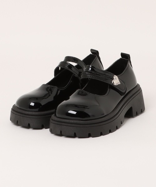 WEGO（ウィゴー）の「WEGO/ハートバックル厚底ローファー/メリージェーンシューズ（ローファー・レディース・ホワイト/ブラック・LARGE/MEDIUM）」の17枚目の写真