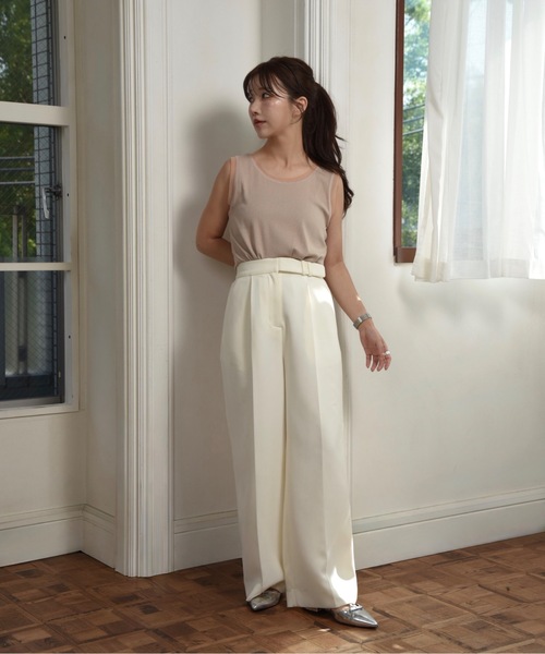 belted pants / ベルテッドパンツ（その他パンツ）｜I_am