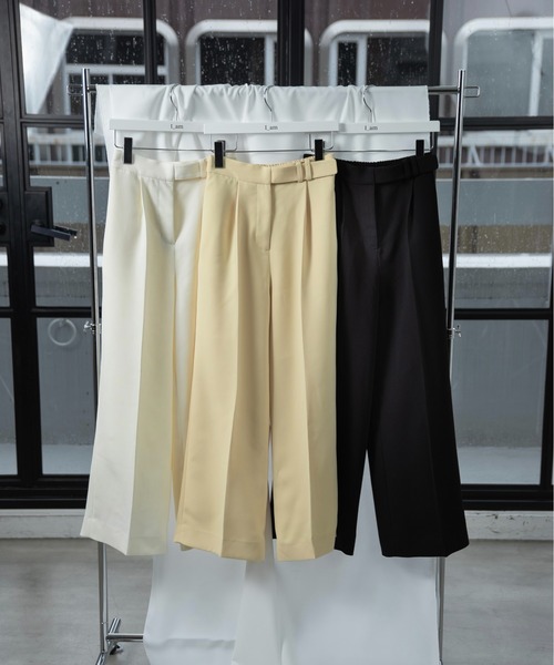 パンツ i_am belted pants belted pants / ベルテッドパンツ（その他パンツ）｜I_am（アイアム
