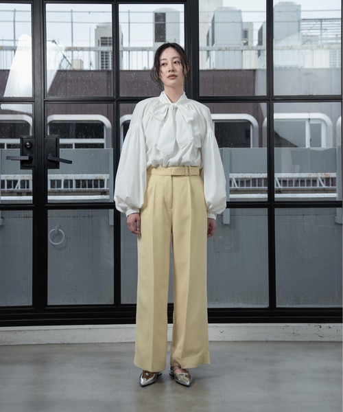 パンツ i_am belted pants belted pants / ベルテッドパンツ（その他パンツ）｜I_am