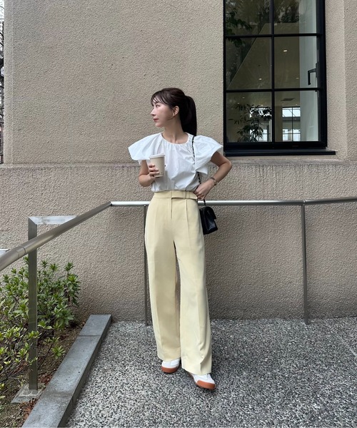 パンツ i_am belted pants belted pants / ベルテッドパンツ（その他パンツ）｜I_am