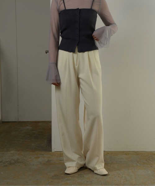 I_am（アイアム）の「belted pants / ベルテッドパンツ（その他パンツ・レディース・イエロー/ブラック/アイボリー・SMALL/X-SMALL/MEDIUM）」の19枚目の写真