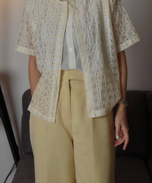 I_am（アイアム）の「belted pants / ベルテッドパンツ（その他パンツ・レディース・イエロー/ブラック/アイボリー・SMALL/X-SMALL/MEDIUM）」の21枚目の写真