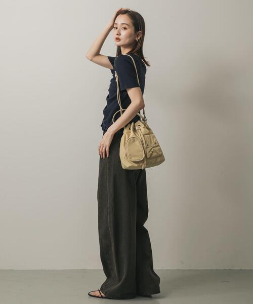 SENSE OF PLACE by URBAN RESEARCH(センスオブプレイスバイアーバンリサーチ)の「撥水2WAYマルチポケットナイロンバッグ(ショルダーバッグ・レディース・カーキ/ブラック/ベージュ・ONE)」の15枚目の写真