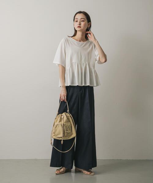 SENSE OF PLACE by URBAN RESEARCH(センスオブプレイスバイアーバンリサーチ)の「撥水2WAYマルチポケットナイロンバッグ(ショルダーバッグ・レディース・カーキ/ブラック/ベージュ・ONE)」の6枚目の写真