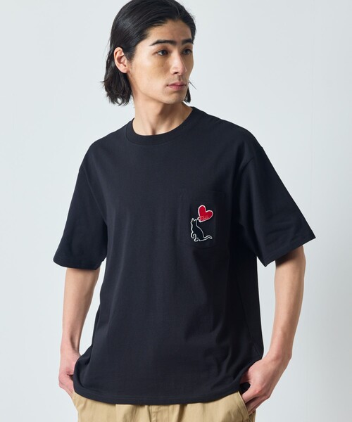 セール】限定展開 リラックスフィット ワンポイント刺繍 クルーネック