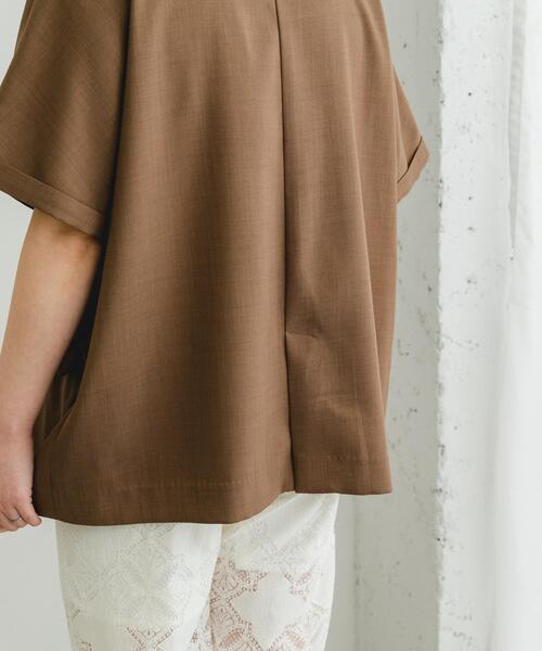 F by ROSSO（エフバイロッソ）の「ウォッシャブルサマージャケット（その他アウター・レディース・ネイビー/ブラウン・FREE）」の22枚目の写真