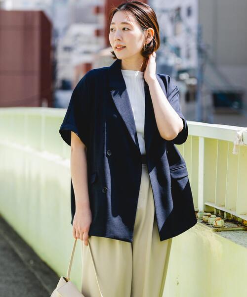 まぷ F by ROSSO ウォッシャブルサマージャケット BROWN URBAN RESEARCH ROSSO｜F by ROSSO ウォッシャブルサマー