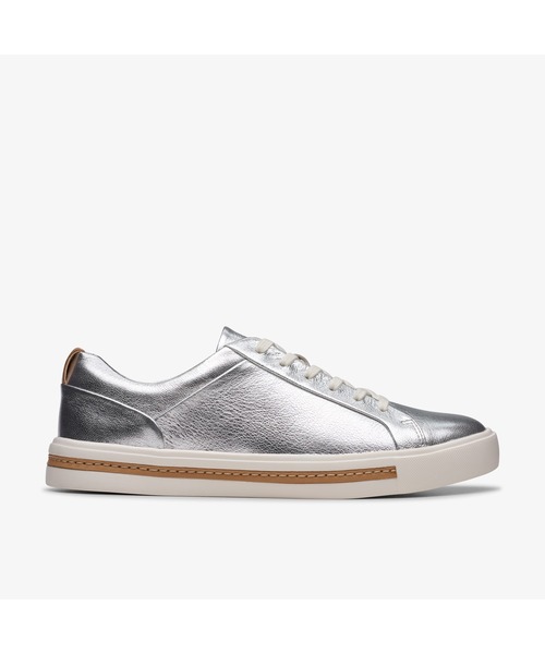 【美品】クラークス Un Maui Lace スニーカー UK4 23 セール】Un Maui Lace / アンマウイレース（メタリック