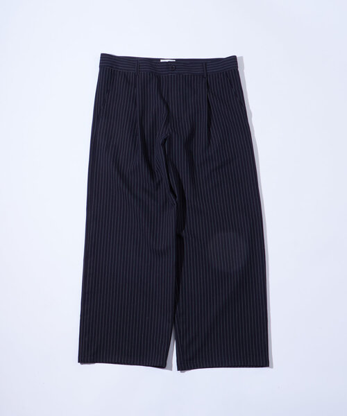 WHO'S WHO gallery（フーズフーギャラリー）の「【セットアップ対応】オーサムタックワイドスラックス（スラックス・メンズ・ブラック/ネイビー・FREE）」の5枚目の写真