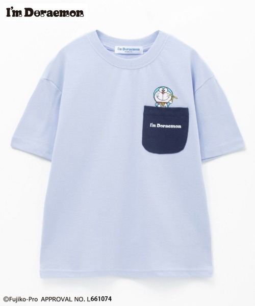 I'm Doraemon】ドラえもん ポケット付きプリントTシャツ（Tシャツ
