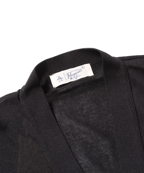 penguin BY MUNSINGWEAR（ペンギン バイ マンシングウェア）の「Penguin by Munsingwear/ペンギン バイ マンシングウェア  HIGH GAUGE SHORT SLEEVE CARDIGAN カーディガン（カーディガン/ボレロ・メンズ・ブラック・XL/L/M）」の9枚目の写真