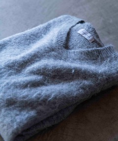 アダムエロペ／モヘア混Vネックカーディガン（M） ADAM ET ROPE' カーディガン モヘアミックスセットニット