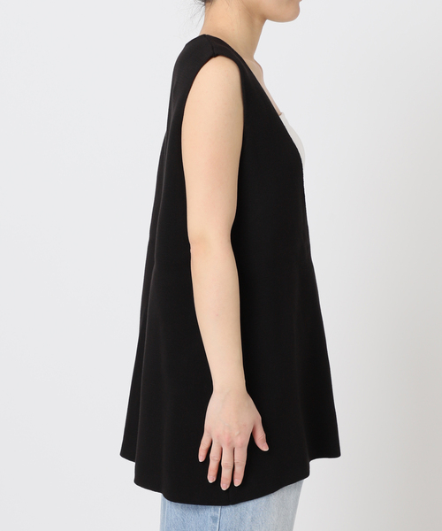 Plage giza cotton smooth ベスト　ブラック giza cotton smooth ベスト（ベスト）｜Plage（プラージュ）の