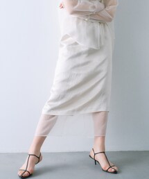 CODE A | sheer washer layered skirt(スカート)