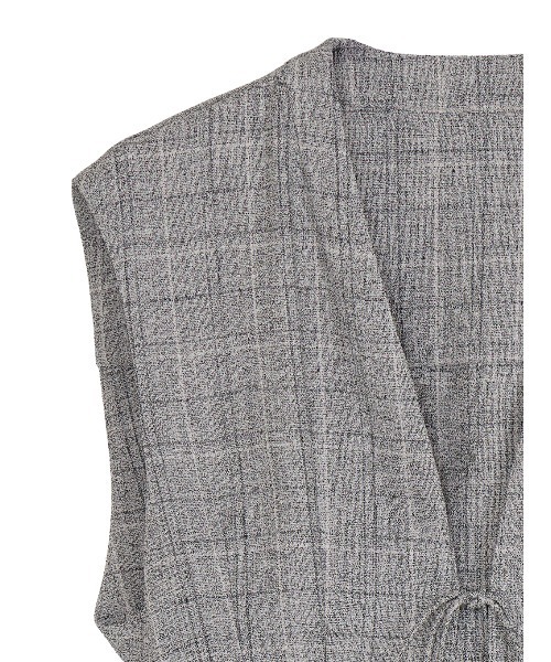 Ameri ロゴトップス セール】LIGHT TWEED WAIST SHAPE TOP（Tシャツ/カットソー