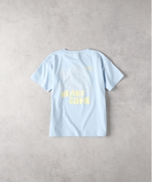 VIVIAN BLUE（ビビアンブルー）の「【VIVIAN BLUE】フラワーグラフィックＴシャツ（Tシャツ/カットソー・キッズ・ブラック/ブルー・130/140/150/160）」の2枚目の写真