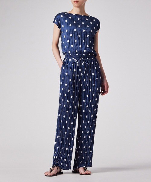 Paul Smith（ポールスミス）の「ウィメンズ "Large Polka" ワイドパンツ / 155054 347T（その他パンツ・レディース・インディゴブルー・40/38/44L）」の4枚目の写真
