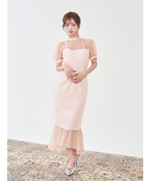 ⚠️SALE⚠️ダーリッチ ワンピース セール】ジャガードロゴラメニットミニワンピース（ワンピース