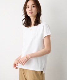 フレンチVネックTシャツ【スムース加工・UVカット・接触冷感】