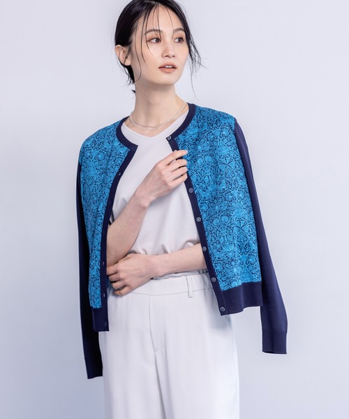 A/C DESIGN BY ALPHA CUBIC（エーシーデザインバイアルファキュービック）の「【接触冷感・UVカット】フレンチスリーブTシャツ（Tシャツ/カットソー・レディース・ブラック/ライトグレー/オフホワイト・LL/M/L）」の4枚目の写真