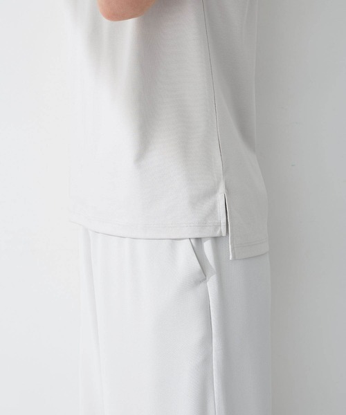 A/C DESIGN BY ALPHA CUBIC（エーシーデザインバイアルファキュービック）の「【接触冷感・UVカット】フレンチスリーブTシャツ（Tシャツ/カットソー・レディース・ブラック/ライトグレー/オフホワイト・LL/M/L）」の19枚目の写真