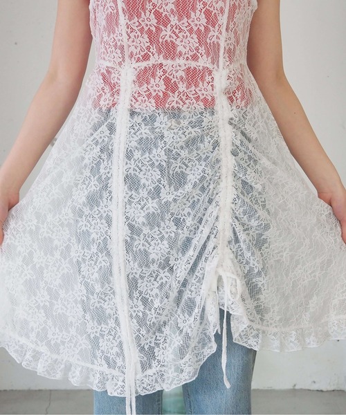 tiptop(ティップトップ)の「レースドロストミニキャミワンピース(ワンピース・レディース・ブラック/オフホワイト/ブラウン系その他/ブラック系その他・FREE)」の17枚目の写真