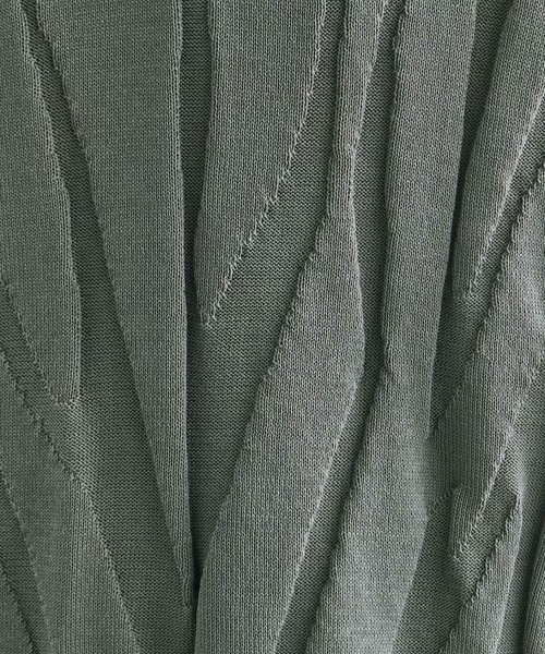 tk.TAKEO KIKUCHI（ティーケータケオキクチ）の「ジャカードニットポロ（ニット/セーター・メンズ・グレー/ブラック/ライトブルー・02/03）」の8枚目の写真