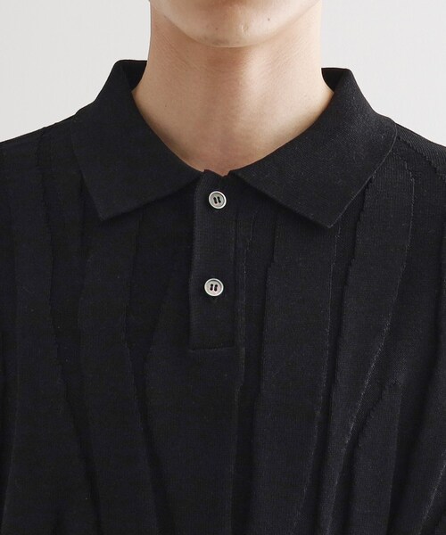 tk.TAKEO KIKUCHI（ティーケータケオキクチ）の「ジャカードニットポロ（ニット/セーター・メンズ・グレー/ブラック/ライトブルー・02/03）」の20枚目の写真