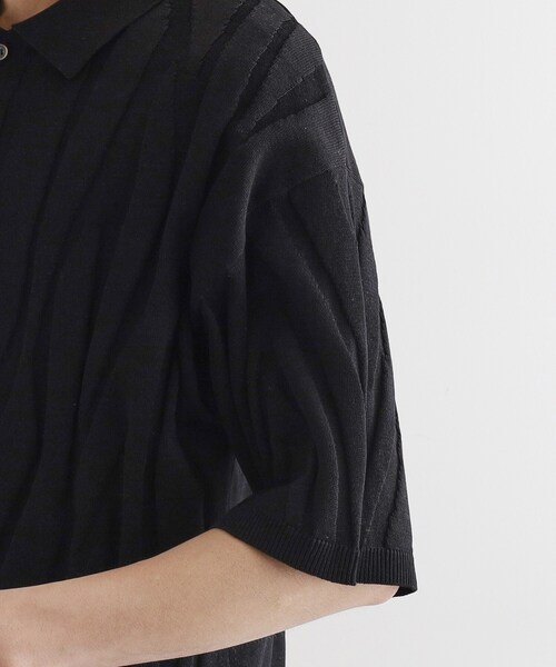 tk.TAKEO KIKUCHI（ティーケータケオキクチ）の「ジャカードニットポロ（ニット/セーター・メンズ・グレー/ブラック/ライトブルー・02/03）」の21枚目の写真