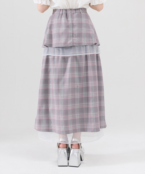 REDYAZEL(レディアゼル)の「チュールレイヤードスカート(スカート・レディース・ブラック/ベージュ/グレー・SMALL/MEDIUM)」の20枚目の写真