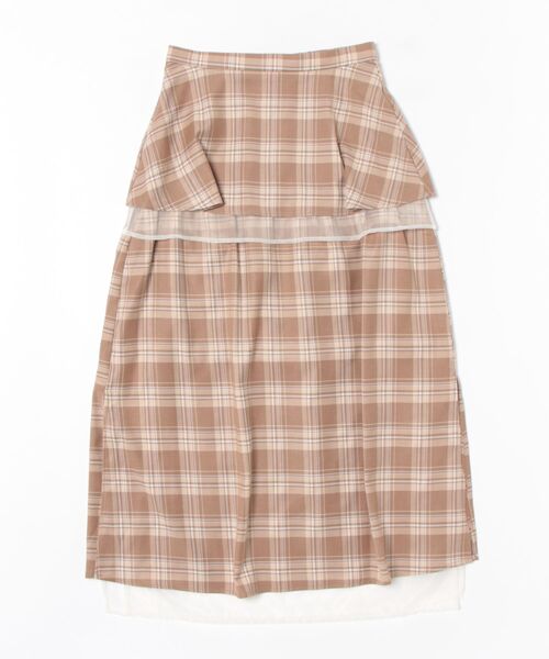 REDYAZEL(レディアゼル)の「チュールレイヤードスカート(スカート・レディース・ブラック/ベージュ/グレー・SMALL/MEDIUM)」の6枚目の写真