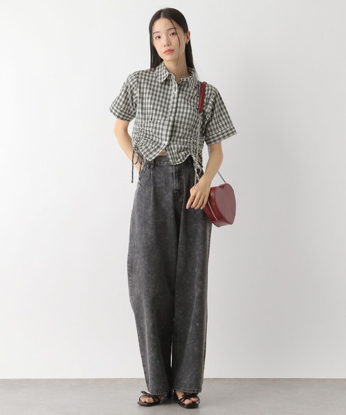 Heather（ヘザー）の「フェイクレザーハートBAG　450459（ショルダーバッグ・レディース・ブラック/レッド・ONE SIZE）」の4枚目の写真